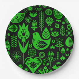 Skandinavische Weihnachtsdekorationen Pappteller