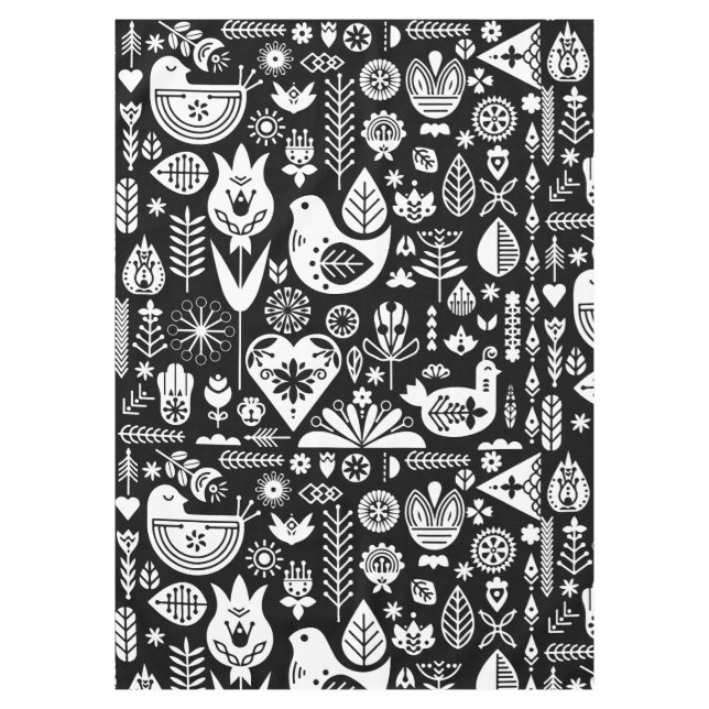 Skandinavische Weihnachtsdekorationen Tischdecke (Vorderseite)