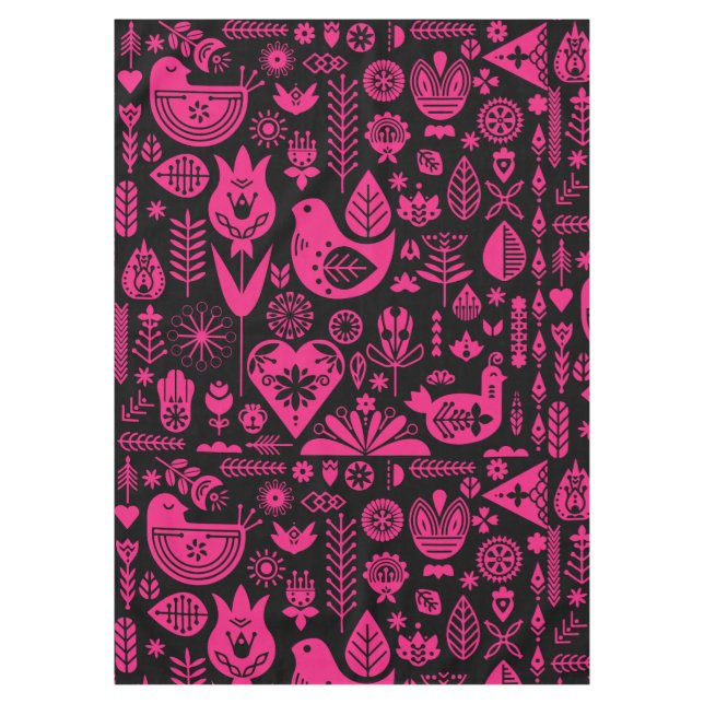 Skandinavische Weihnachtsdekorationen Tischdecke (Vorderseite)