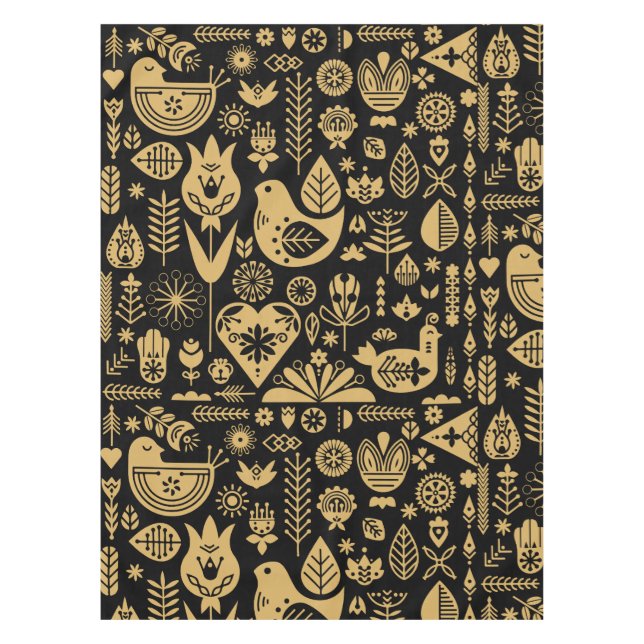 Skandinavische Weihnachtsdekorationen Tischdecke (Vorderseite)