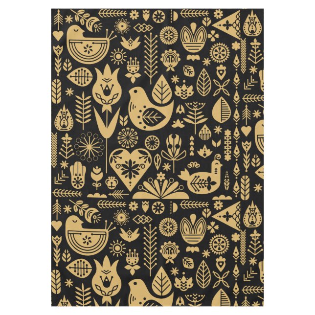 Skandinavische Weihnachtsdekorationen Tischdecke (Vorderseite)