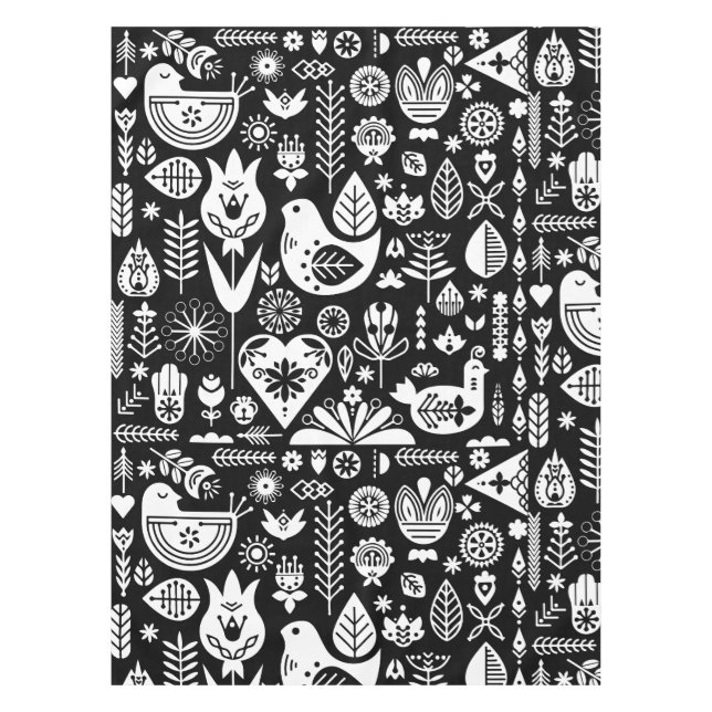 Skandinavische Weihnachtsdekorationen Tischdecke (Vorderseite)