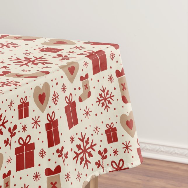 Skandinavische Weihnachtsfreude Tischdecke (Beispiel)