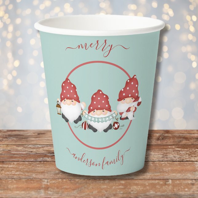 Skandinavische Weihnachtsgnomen Pappbecher (Von Creator hochgeladen)