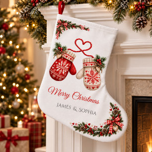 Skandinavische Weihnachtshandschuhe für Paare Großer Weihnachtsstrumpf