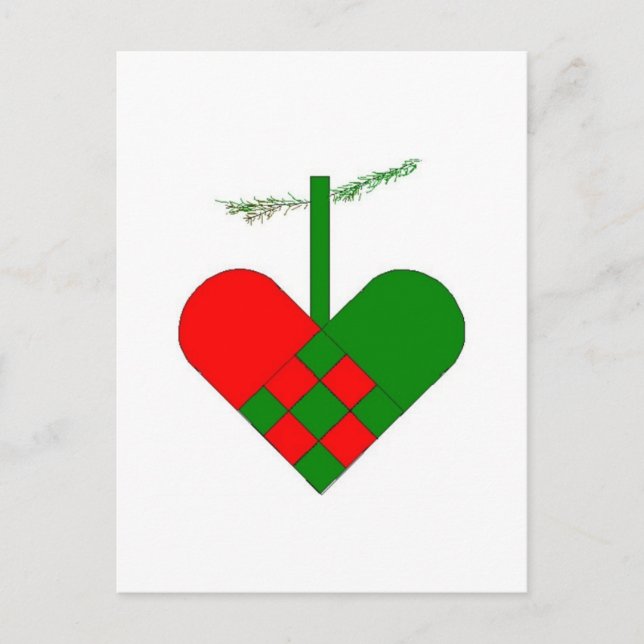 Skandinavische Weihnachtshöre Feiertagspostkarte (Vorderseite)