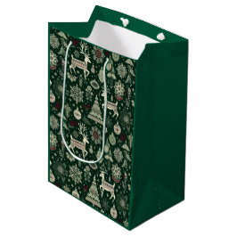 Skandinavische Weihnachtszeit Mittlere Geschenktüte