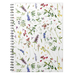 Skandinavische Wildblumen Meadow Notizblock