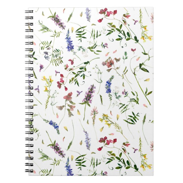 Skandinavische Wildblumen Meadow Notizblock (Vorderseite)
