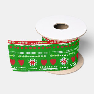 Skandinavische Winterlandschaft Satinband