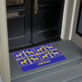 skandinavischer Entwurf, schwedisches Pferd, Fußmatte