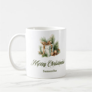 Skandinavischer minimalistischer Weihnachtsbecher  Kaffeetasse