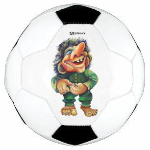 Skandinavischer Sonnentroll Illustration Wasserfar Fußball