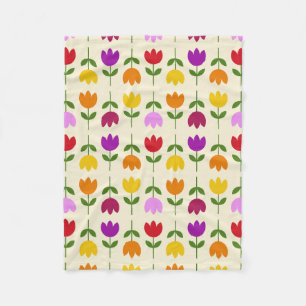 Skandinavischer Stil farbenfroh auf der Krm-Blume Fleecedecke