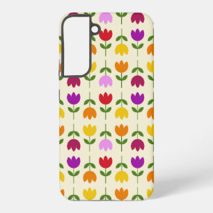 Skandinavischer Stil Farbige Blumenmuster auf Crm Samsung Galaxy Hülle