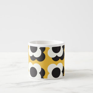 Skandinavischer Stil, florales Vintage-Muster Espressotasse