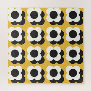 Skandinavischer Stil, florales Vintage-Muster Puzzle