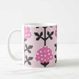 Skandinavischer Stil Klee Blumen Vintag nahtlos Kaffeetasse