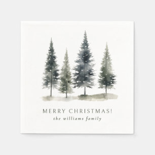 Skandinavischer Weihnachtsbaumurlaub Serviette