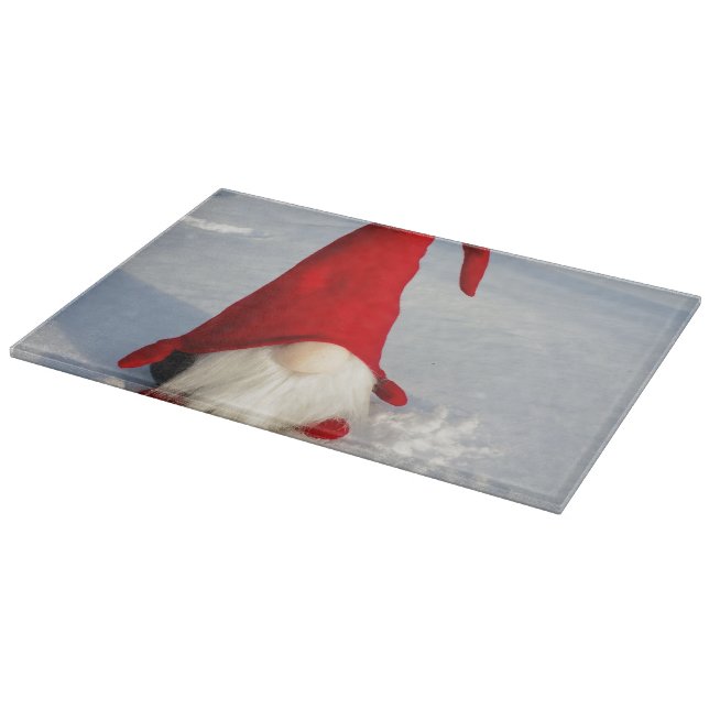 Skandinavischer WeihnachtsGnome Schneidebrett (Ecke)