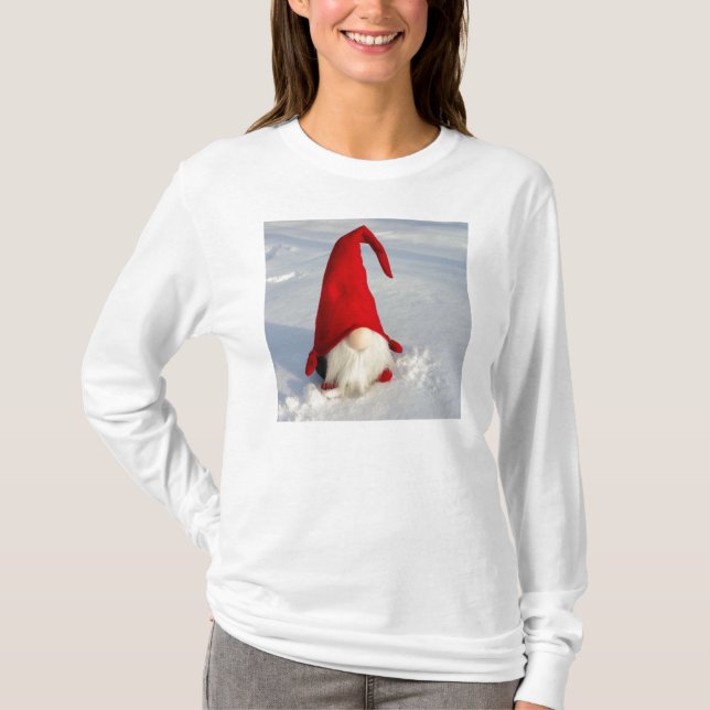 Skandinavischer WeihnachtsGnome T-Shirt (Vorderseite)