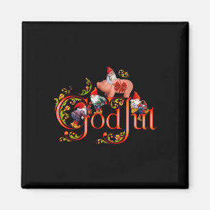 Skandinavischer Weihnachtsgott Jul Marzipan Schwei Magnet