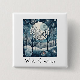 Skandinavischer Winter, anpassbar Button