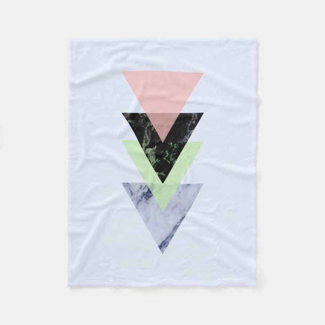 skandinavisches Abstrakt #884 Fleecedecke (Vorderseite)