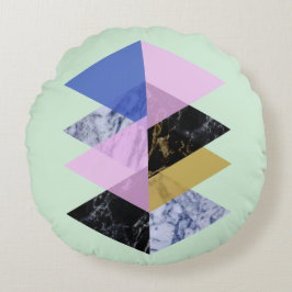 skandinavisches Abstrakt #886 Rundes Kissen