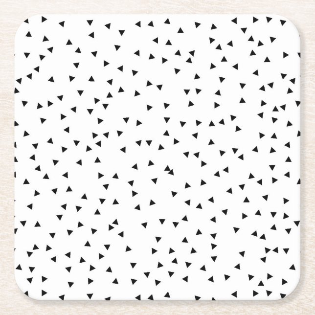 Skandinavisches Art-Dreieck-Muster Rechteckiger Pappuntersetzer (Vorderseite)