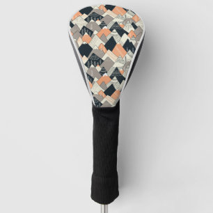 Skandinavisches Art-Gebirgsmuster Golf Headcover