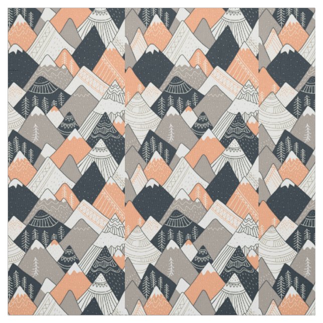 Skandinavisches Art-Gebirgsmuster Stoff (Muster)