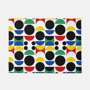 Skandinavisches Bauhaus Mid Century Muster Fußmatte