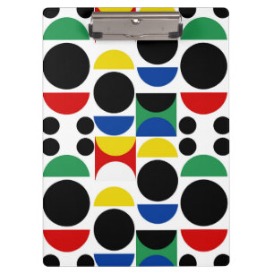 Skandinavisches Bauhaus Mid Century Muster Klemmbrett