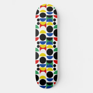 Skandinavisches Bauhaus Mid Century Muster Skateboard