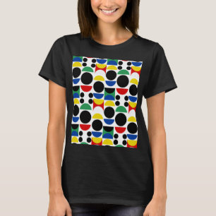 Skandinavisches Bauhaus Mid Century Muster T-Shirt