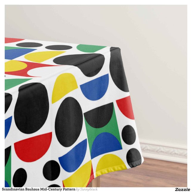 Skandinavisches Bauhaus Mid Century Muster Tischdecke (Von Creator hochgeladen)