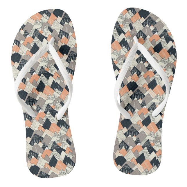 Skandinavisches Bergmuster Flip Flops (Fußbett)
