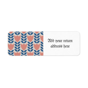 skandinavisches Blumenmuster, Retrostil, Mitte