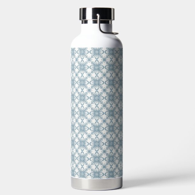 Skandinavisches Blumenmuster Trinkflasche (links)
