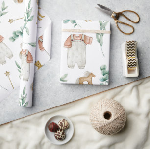 Skandinavisches Boho-Kinderzimmer-Muster Geschenkpapier