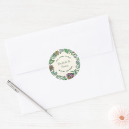 Skandinavisches Brautparty Runder Aufkleber