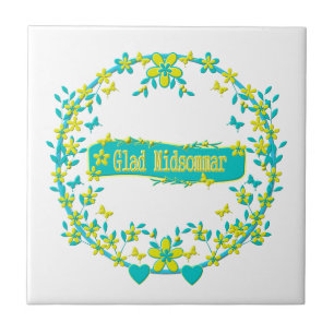 skandinavisches Design, Glad midsommar Fliese