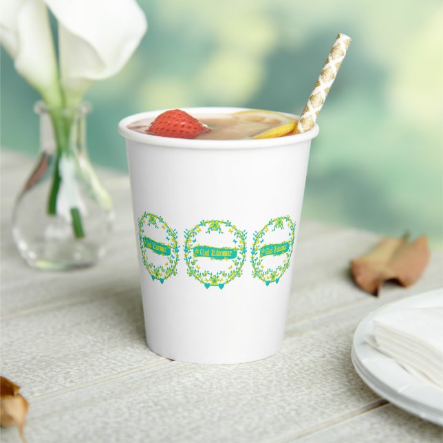 skandinavisches Design, Glad midsommar Pappbecher (In Situ)