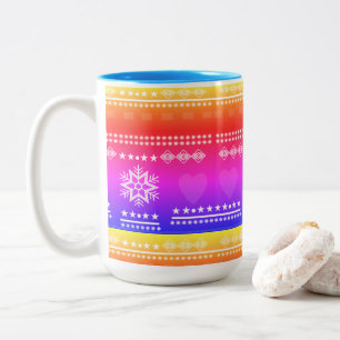 skandinavisches Design, Landhausstil Zweifarbige Tasse