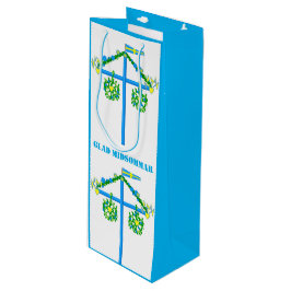 skandinavisches Design, Personalisiert Glad Midsom Geschenktüte Für Weinflaschen