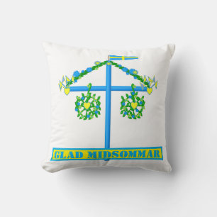 skandinavisches Design, Personalisiert Glad Midsom Kissen