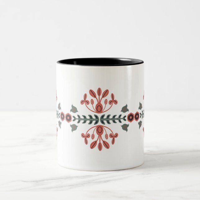 skandinavisches Design Zweifarbige Tasse (Mittel)