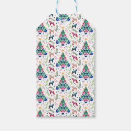 Skandinavisches Folk Art Weihnachtsbaum Geschenkta Geschenkanhänger