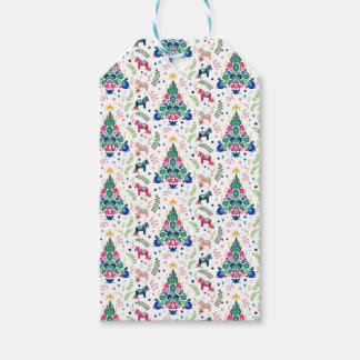 Skandinavisches Folk Art Weihnachtsbaum Geschenkta Geschenkanhänger